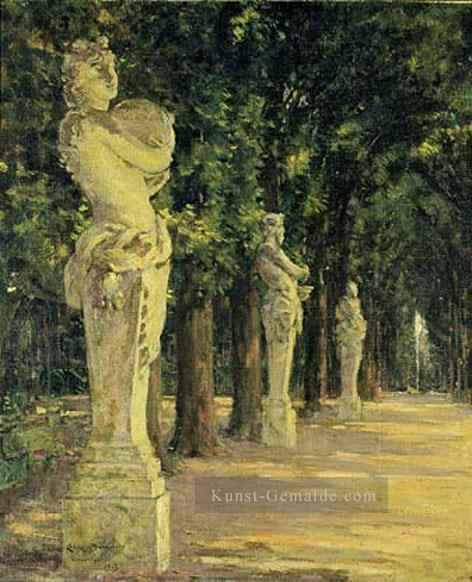 Allee de Lété Versailles impressionistische Landschaft James Carroll Beckwith Wald Ölgemälde